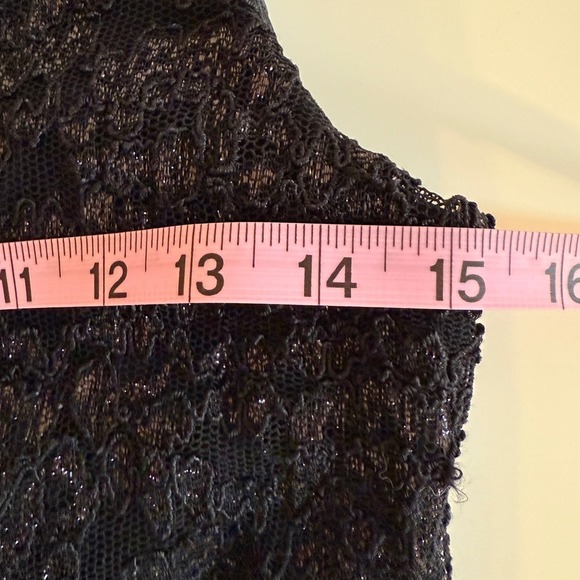 Black Lace Bodice Spaghetti Strap Maxi Dress Goth Dark Romantic - Picture 6 of 11